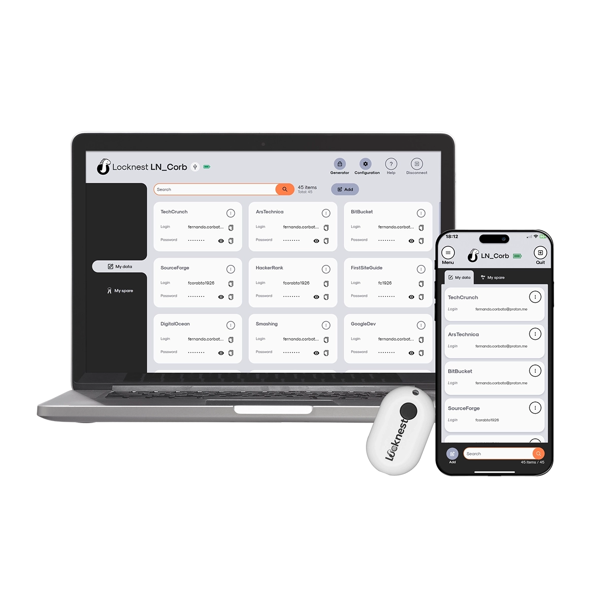 Locknest App UI